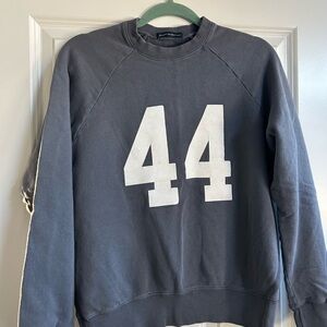 NWOT Brandy Melville Dark Gray Crewneck Sweater with White Number